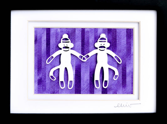 Sock Monkey Twins