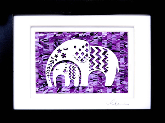 Elephant and Baby Pattern