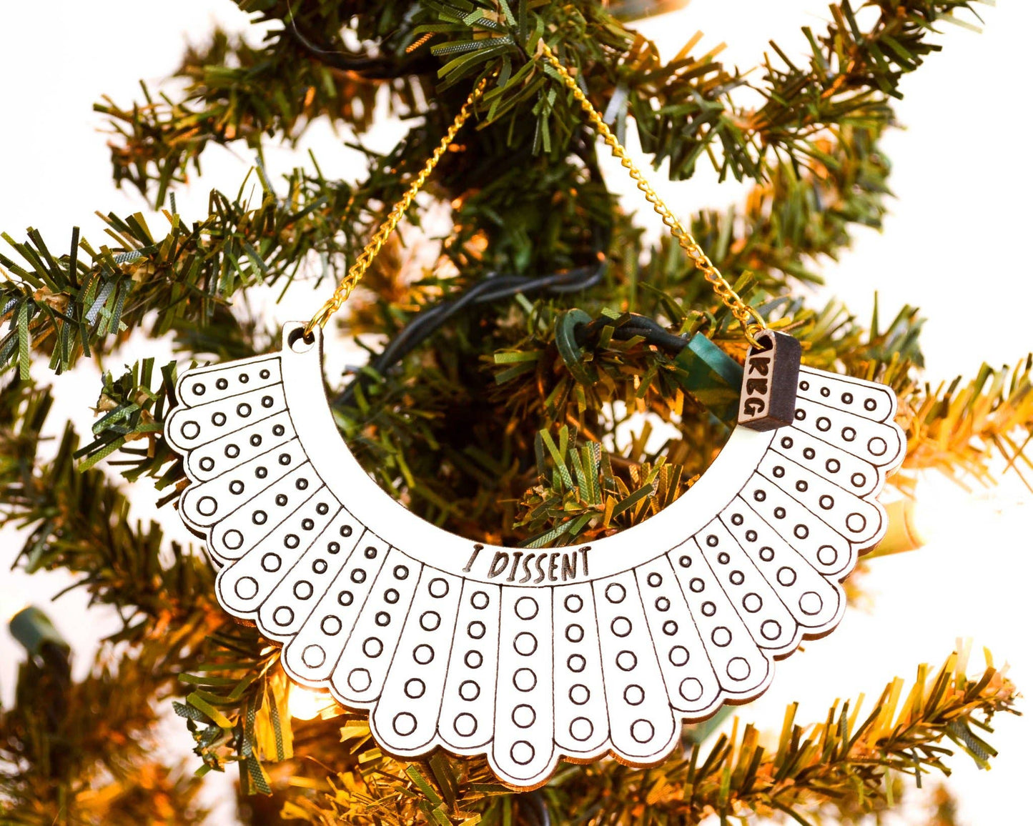 Ruth Bader Ginsburg Dissent Ornament