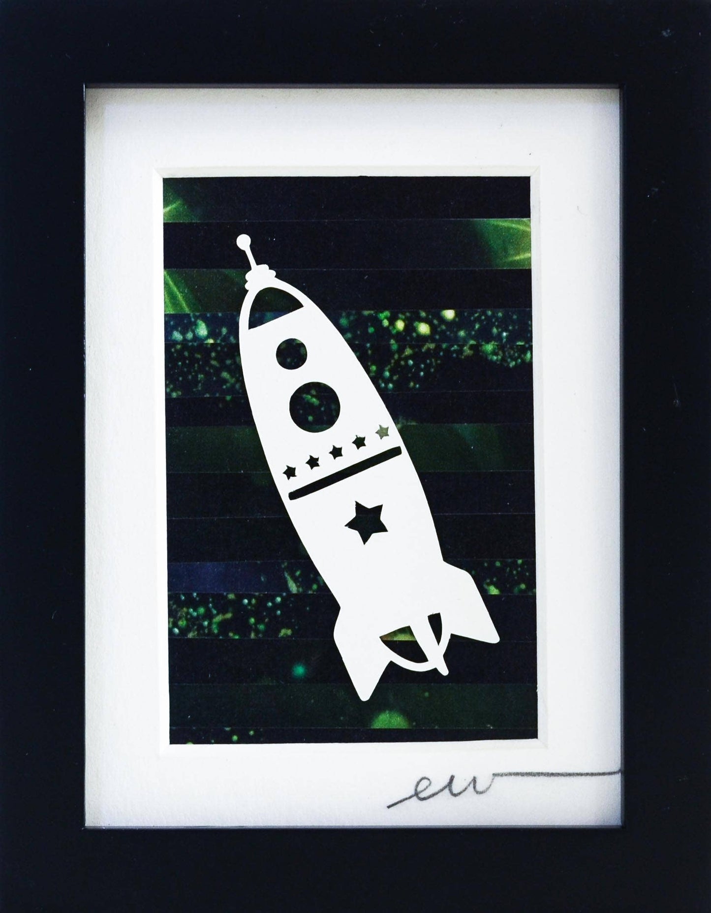 Sci Fi Vintage Style Space/ Rocket Ship