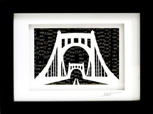 Pittsburgh Bridge PA Papercut